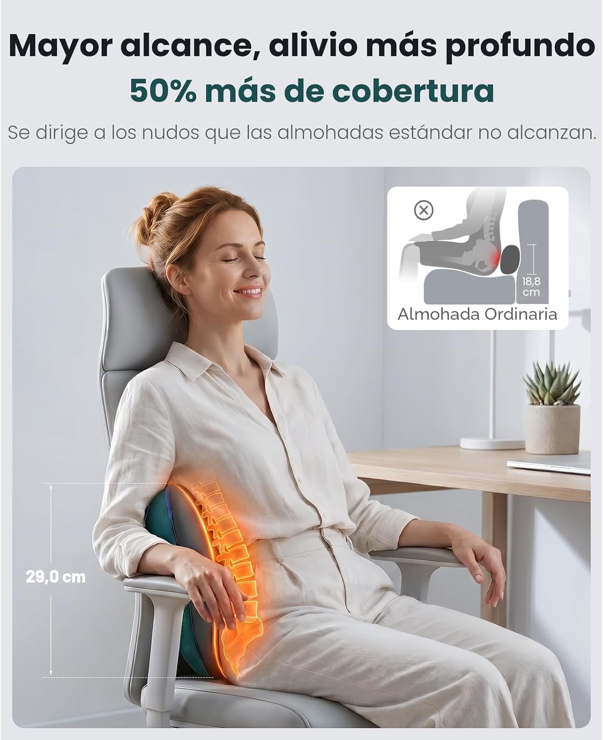 Utilização do EZBack no pescoço e ombros em posição relaxada
